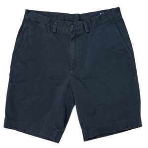 Polo Ralph Lauren Chino Shorts Mens 30 Navy Classic Fit Cotton Twill Flat Front